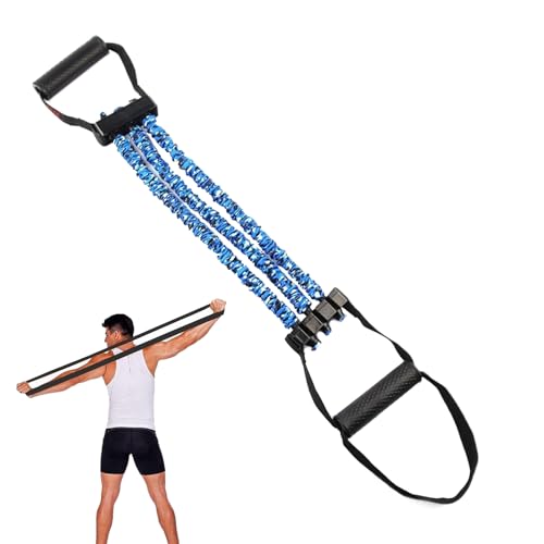 Bandas elásticas para ejercicio - Bandas elásticas antideslizantes | Camilla de resistencia de fitness | Estirador de resistencia de 3 agujeros | Elástico de látex ajustable con 3 agujeros Resistencia