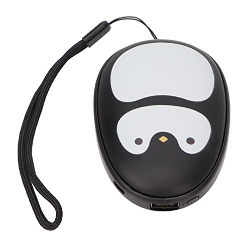 Chauffe-mains pingouin noir nomade pour rester au chaud au bureau et en voyage