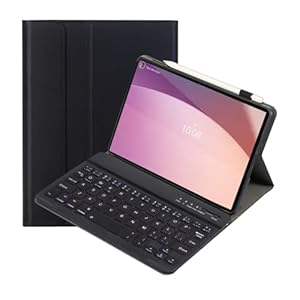leleyo Case with Keyboard for Lenovo Tab M8 4th Gen 8.0 inch Folio Case Magnetic with Removable Wireless Keyboard for Lenovo Tab M8 (4th Gen), Black