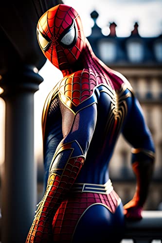 Spiderman Au Regard Alerte tableaux d'art décoratifs art moderne sur toile 120x80cm