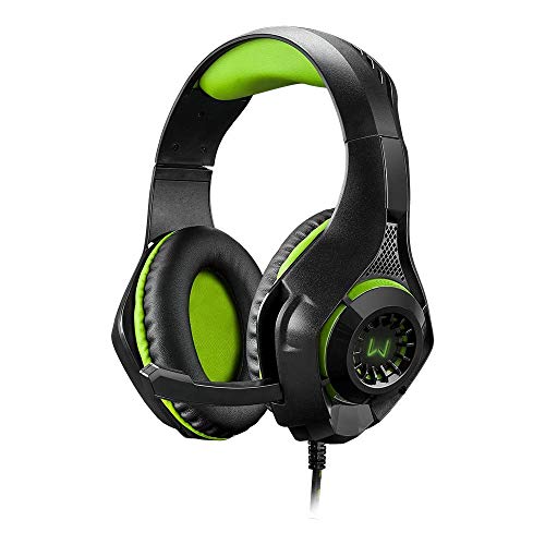 Headset Gamer Harve P2 Stereo Preto/Verde Warrior - PH298