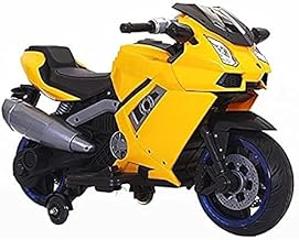 Lamborg Battery Operated Electric Sports Ride on Battery Bike for Kids, 1 to 6 Years Old Kids (Yellow)