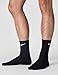 Nike Unisex Everyday Lightweight Training Crew Socks (3 Pairs), Black/White, Large