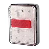 Luce di stop per camion da 24 V, lampada di ingombro a LED, fanale posteriore a LED ad alta luminosità con alloggiamento in plastica ABS, luce di ingombro durevole per rimorchi,
