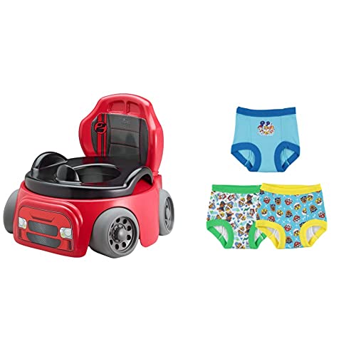 The First Years Training Wheels Racer Potty System | Easy To Clean And Easy To Use Potty Training Seat & Nickelodeon Boys' Toddler 3-Pack, Assorted Paw Patrol, 2T #TOP21