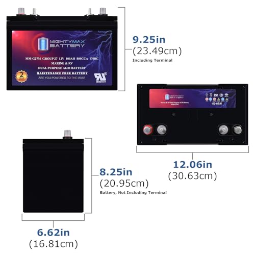 Mighty Max 12V 100Ah AGM Battery