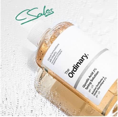 The Ordinary Cloud.Sales Cosmetics Original 100% Toning Solution | 240ml | Glycolic Acid Exfoliating Tonic | by Cloud.Sales Cosmetics