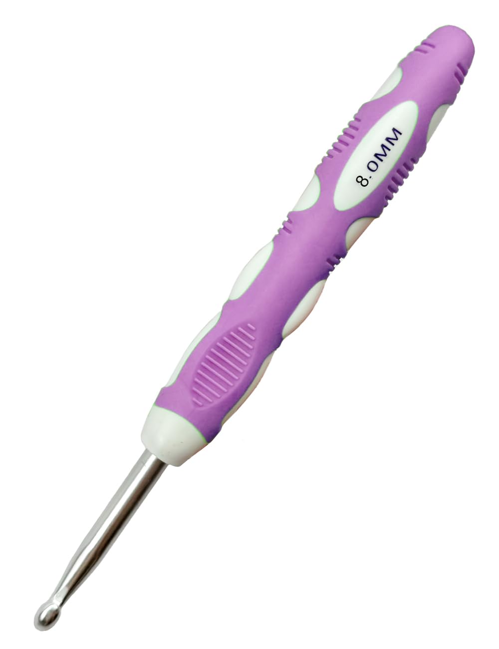 Mdoker Size L/11(8mm) Crochet Hook,Extra Long Crochet Hooks Needles for Arthritic Hands,Ergonomic Grip Soft Handles for Beginners and Experiecced