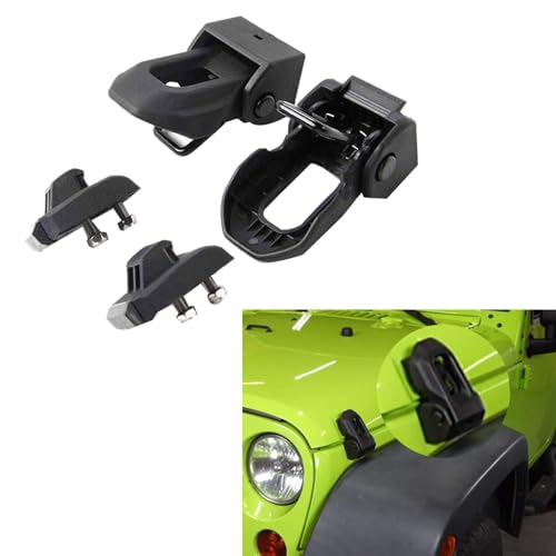 Verrou de capot JK JL 2007-2019 : kit 4x accessoires modification capot auto - 4