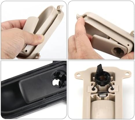 Car Glove Box Handle Cover Lid Lock Toolbox Glove Boxes Cover Switch Glove Box Handle(Black)