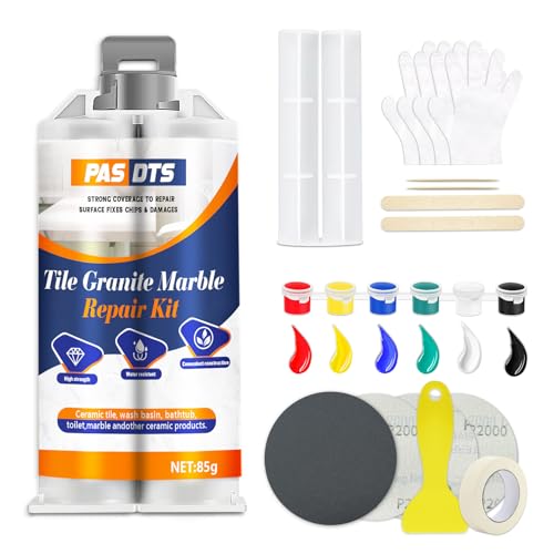 Granite and Quartz Countertop Chip Repair Kit - Professional Stone Restoration for Cracks, Chips, and Scratches - All-In-One Kit for Marble, Granite, Quartz, and More