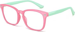 Kids Blue Light Blocking Glasses for Boys Girls Age 2-5, Flexible Computer Gaming Glasses, Screen Glasses