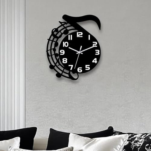 Horloge murale cadeau musicien idéale pour fêtes et bureau - 3