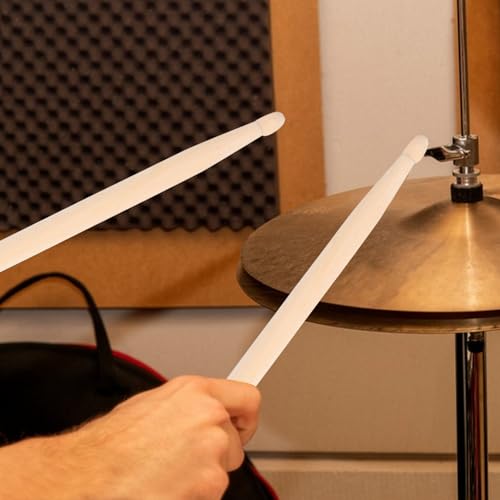 2 pares de baquetas de madera para batería de jazz con agarre cómodo y uso versátil para principiantes y sesiones de práctica confiables miniatura 4