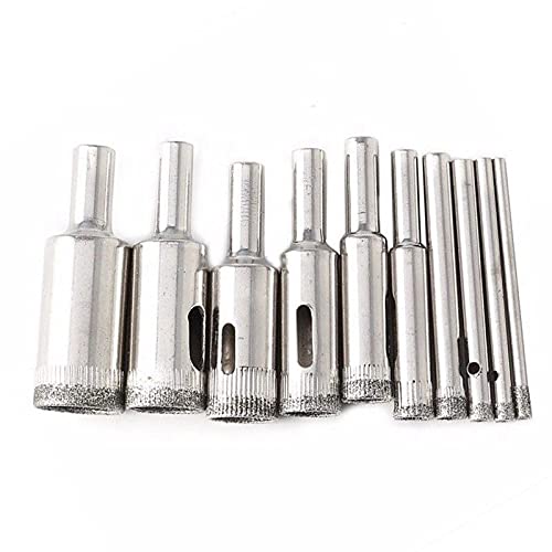 Set 10 brocas diamantadas 3-18 mm para vidrio y mármol miniatura 3