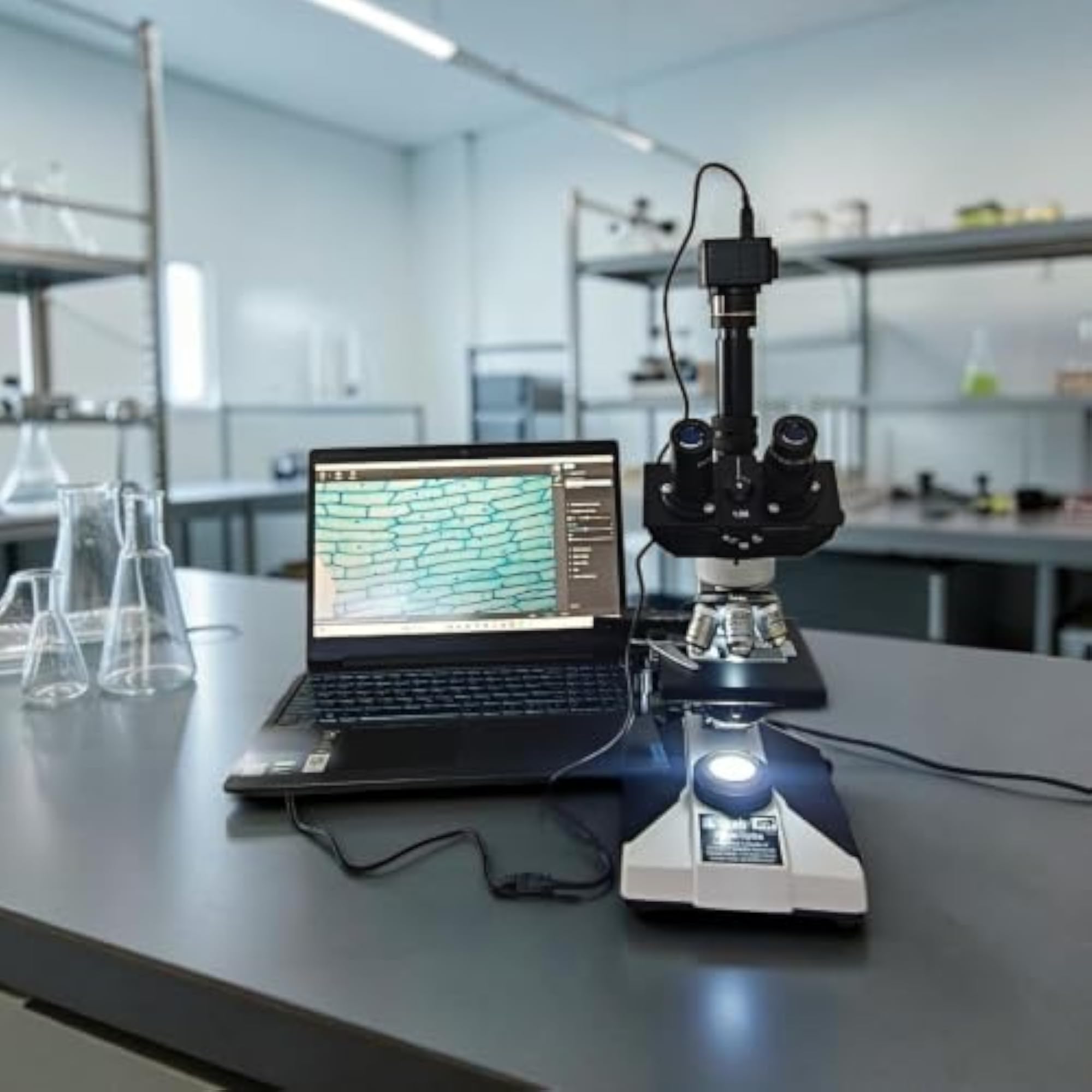 GLAB Trinocular Pathological Microscope Kit