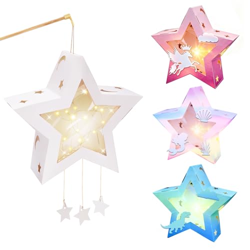 4 Stück Laternen Bastelsets Kinder