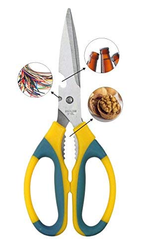 Image of Petals Multipurpose Kitchen Household and Garden Scissor (8.5 inch), Colour May Vary