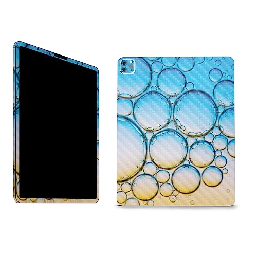 Image of MightySkins Carbon Fiber Skin Compatible With Apple iPad Pro 12.9 inch M2 6th Gen (2022) Full Wrap Kit - Sunrise Bubbles | Protective Durable Textured Carbon Fiber Finish | Easy To Apply | Made in the USA