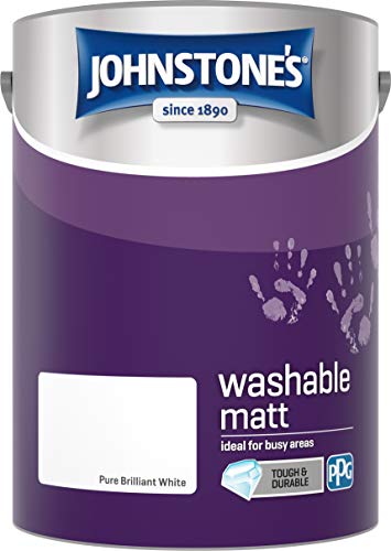 Johnstone's 389458 Washable Matt, Brilliant White, 5