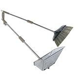 CALLARON Balai-pelle Kit Gris Transparent Balai à Manche Long Poils Souples Nettoyage Int...