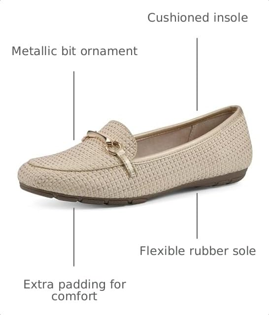 Image of CLIFFS BY WHITE MOUNTAIN Women's Glowing Cushioned Loafer Flat