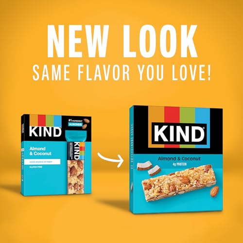 KIND Healthy Snacks Bars, Almond & Coconut, Gluten Free, Low Sodium Snacks, 4g Protein, 6 Count - image 7