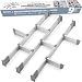 Practical Comfort Adjustable Drawer Organizer | 9 Drawer Dividers (3 Long + 6 Short), Small 15.3" - 17.5" deep | Customizable, Elegant Aluminum, for Clutter Free Kitchen, Junk Drawer, Office, Clinic