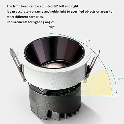 Spot LED rotatif à cardan design orientable sans stroboscope 4000k - 2