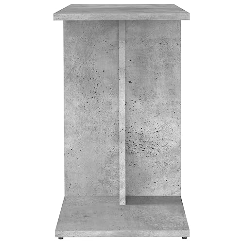 Mesa auxiliar gris hormigón reversible y resistente que ahorra espacio 8