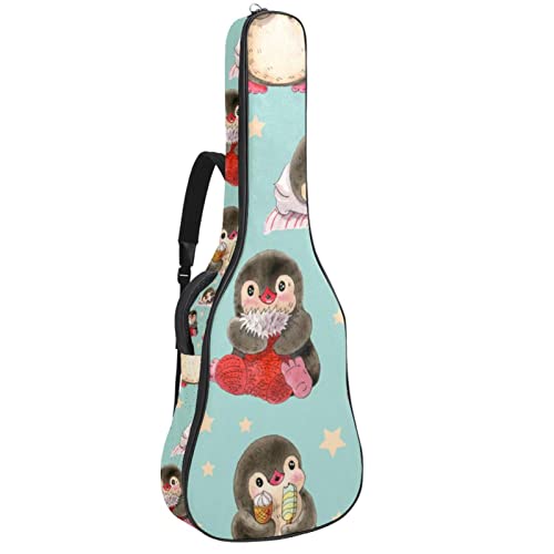 Housse de transport guitare acoustique imperméable 42.9 pouces motif géométrique