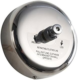 bgl Retractable Clothesline Stainless Steel 304 2.7m for Hanging Drying in Bathroom Laundry Hotels (Silver)
