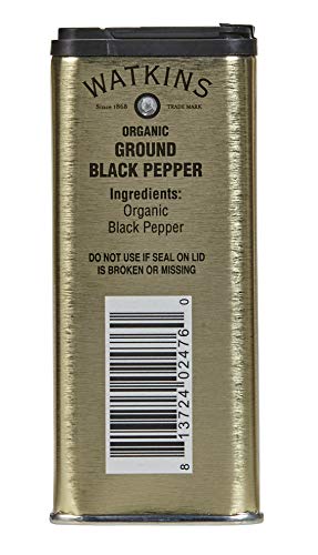 Image of Watkins Organic Pure Ground Black Pepper, 4 oz., 12 Count