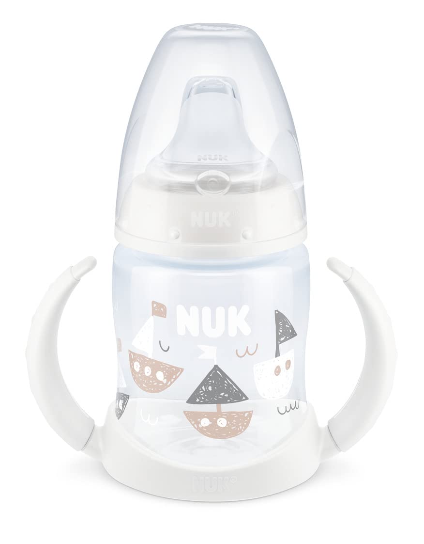 NUK(ヌーク) プレミアムチョイスラーナーボトル PP製 150ml ヨット柄 適温目盛付き ほ乳びん卒業 ストロー前 ゴックン練習 赤ちゃん 飲み方練習 FDNK10743996W