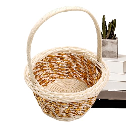 Mini paniers Breated - Chambre en corde de coton - Panier de rangement en corde de coton - Panier de rangement en osier - Panier de lampe miniature - Cordes de coton pour - Panier à lampes