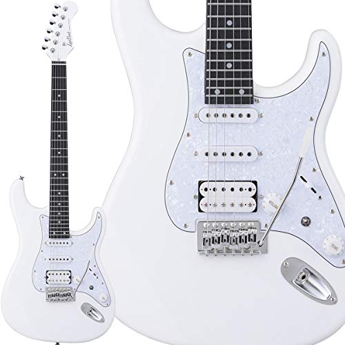 LAIDBACK LST-3HZ SNOW WHITE PEARL ELECTRIC GUITAR STRATO-TYPE RAIDBACK