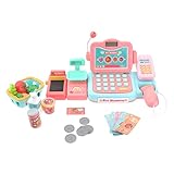 Registro de efectivo para niños: juguete de caja de simulación con múltiples colores, ayuda a cultivar la capacidad de reconocimiento de color de los niños.