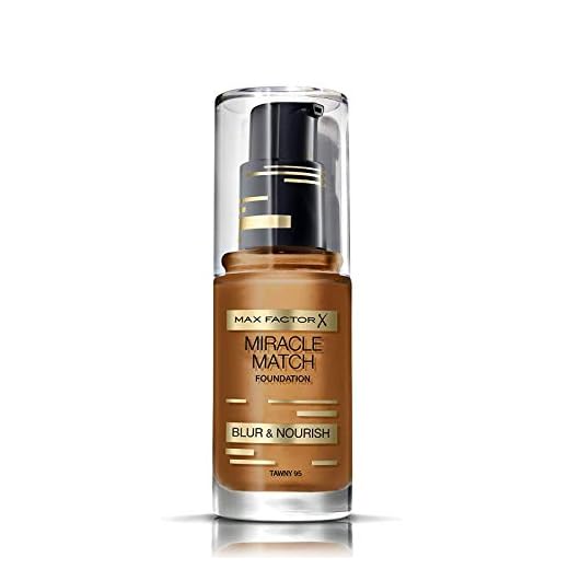 3 x Max Factor Miracle Match Blur & Nourish Foundation 30 ml - 95 Tawny