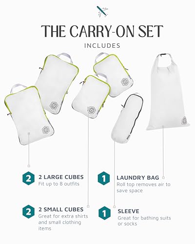 Cubes d'emballage compression TRIPPED pour éviter le désordre dans le sac de voyage - 7