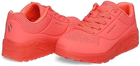Skechers Kids Street Uno Ice Sneaker, Coral, 3.5 Big Kid | Image 4