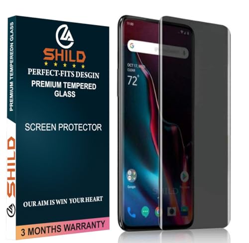 Image of SHILD - Privacy UV Tempered Glass Screen Protector Compatible with OPPO Reno 10 Pro - Privacy Anti-Spy Glass with Full Edge-to-Edge Coverage & UV Installation Kit