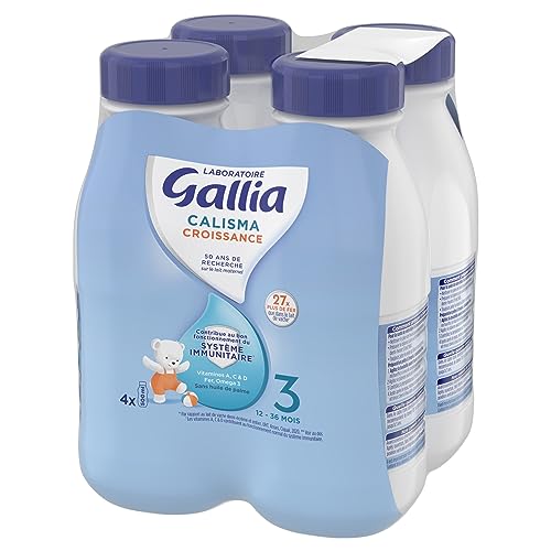 Laboratoire Gallia Calisma - Lait bébé Croissance dès 12 mois 4 x 500 ml – Image 3