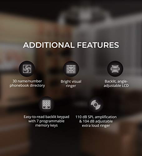 Clearsounds Csc600Er Amplified Corded Phone With Wireless Sos Alarm Pendant And Remote Audio Monitoring - Single-Line Operation, Ac Powered #TOP6