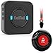 CallToU Wireless Personal Alarms for Elderly, Caregiver Pager System with Elderly Alarm Call Button, Fall Alarm for Elderly, Call Bell for Elderly with1 UK Plug-In Receiver 1 Waterproof Button