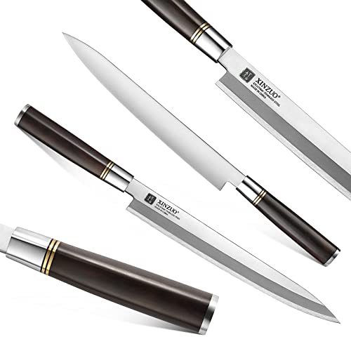 Xinzuo Yanagiba Messer 27 cm aus X7Cr17MoV Edelstahl