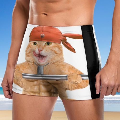 Swim briefs swimming trunks boxer de bain chat pour la piscine - 2