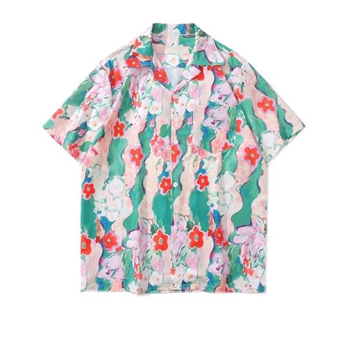 T-Shirt Homme Été Graffiti Fluide Coupe Large et Slim-Fit