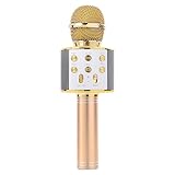 caracteristicas: TOOGOO Handheld Bluetooth inalambrico Karaoke Microfono Reproductor de telefonos MIC Altavoz Grabar Musica KTV Microfono