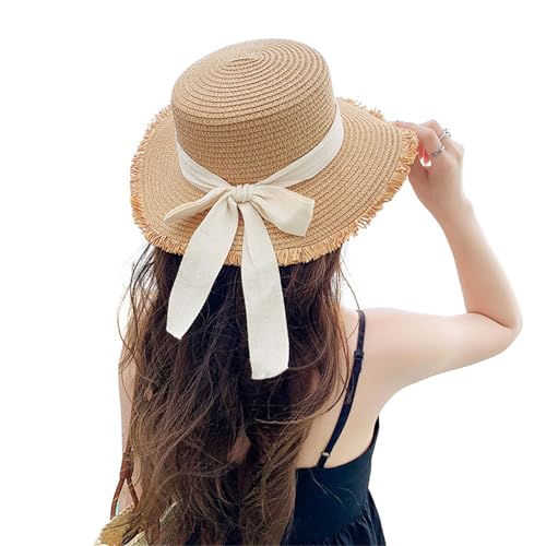 UVカット麦わら帽子