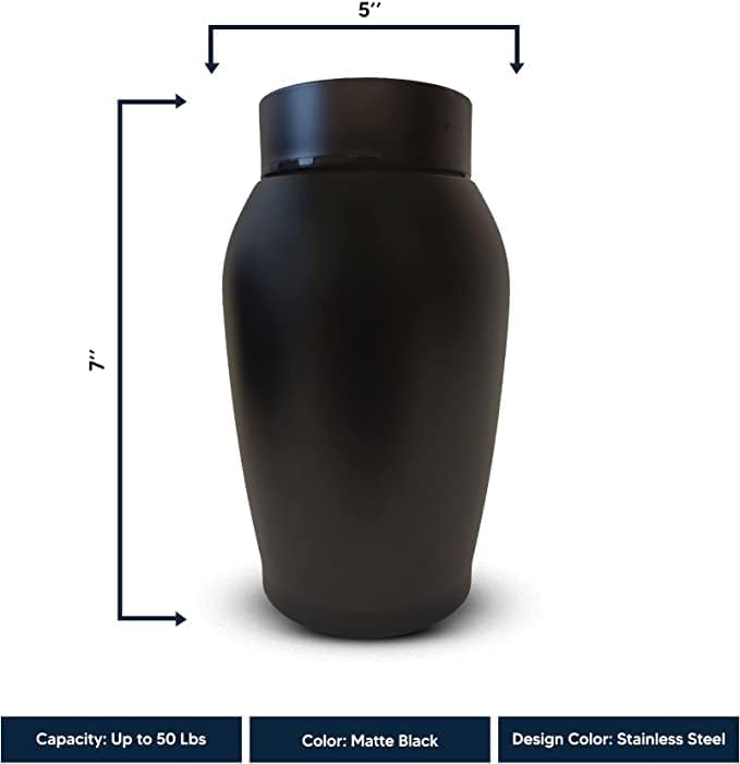 Miniatura 5 de Urna de perro personalizada personalizada con nombre y fecha de perro, urnas de cremación de acero inoxidable para cenizas de perros con cierre